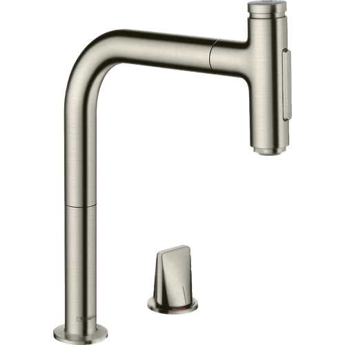 Hansgrohe M7120-H200 2-lyukú egykaros konyhai csaptelep kihúzható kifolyóval 73819800