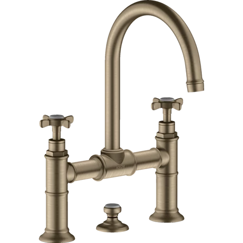 Hansgrohe AXOR Montreux kétkaros felsőhidas mosdócsaptelep, szálcsiszolt nikkel 16510820