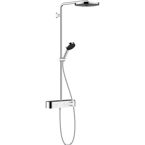 Hansgrohe Pulsify S Showerpipe 260, 1 jet EcoSmart és ShowerTablet Select 400 króm 24221000