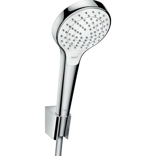 Hansgrohe Croma Select S Zuhanytartó szett Vario 125 cm-es zuhanycsővel fehér/króm 26421400