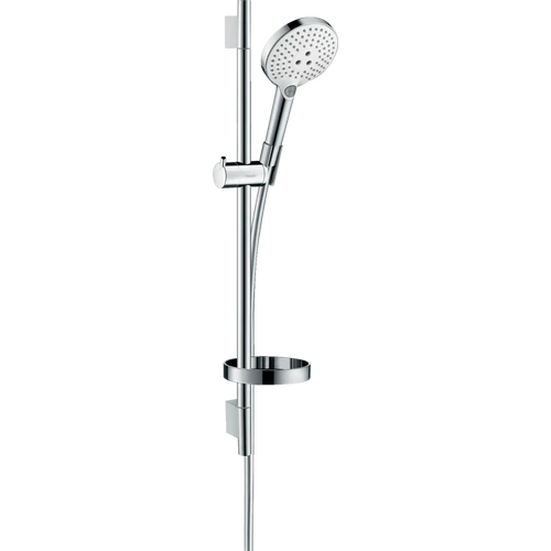 Hansgrohe Raindance Select S Zuhanyszett 120 3jet 65 cm-es zuhanyrúddal és szappantartóval fehér/króm 26630400