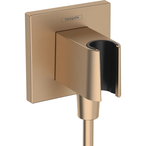 Hansgrohe Fixfit Porter E beépített zuhanytartóval, szálcsiszolt bronz 26889140