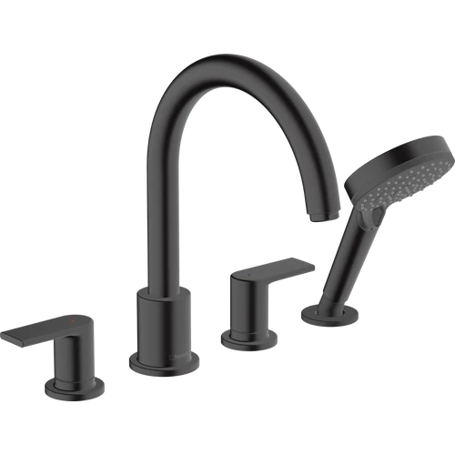 Hansgrohe Vernis Shape Peremre szerelhető kádcsaptelep matt fekete 71459670