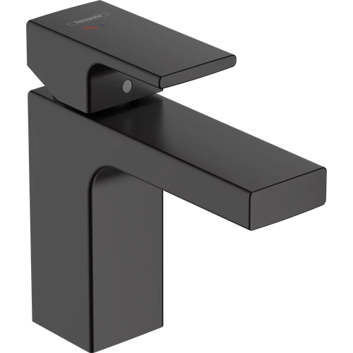 Hansgrohe Vernis Shape Egykaros mosdócsaptelep 100, Coolstart, automata lefolyógarnitúrával matt fekete 71594670