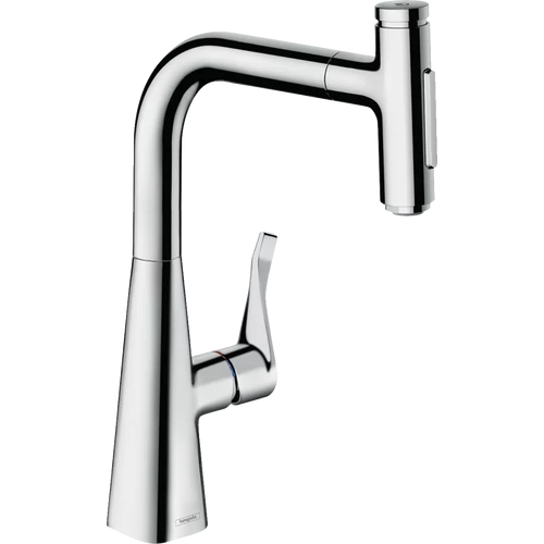 Hansgrohe Metris Select M71 M7117-H240 egykaros konyhai csaptelep kihúzható kifolyóval króm 73822000