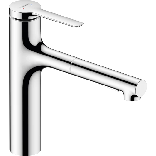 Hansgrohe Zesis M33 Egykaros konyhai csaptelep 160, kihúzható kifolyóval, 2 jet króm 74801000