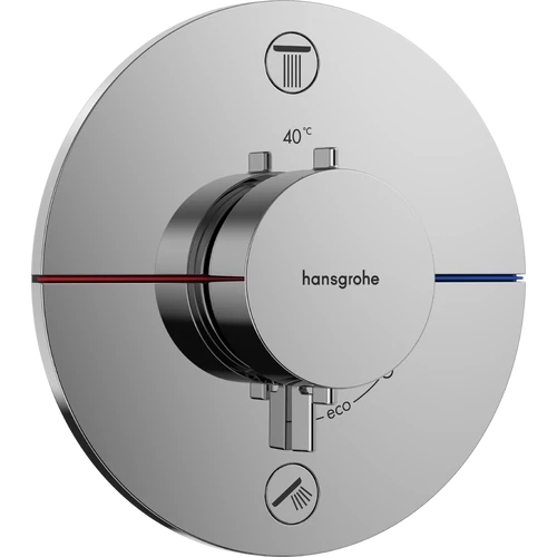 Hansgrohe ShowerSelect Comfort S Falsík alatti Kád/Zuhany termosztát, 2 funkciós 15554000