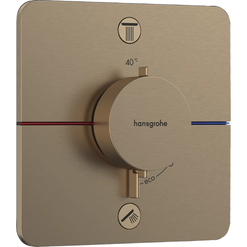 Hansgrohe ShowerSelect Comfort Q Falsík alatti Kád/Zuhany termosztát, 2 funkciós, beépített biztonsági kombinációval EN1717 15586140