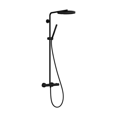 Hansgrohe Pulsify S Puro Showerpipe 260, 1jet, Ecostat Fine termosztáttal Matt Fekete 24222670