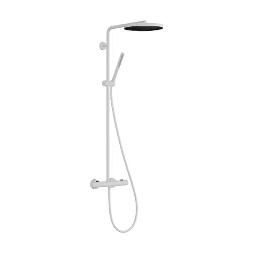 Hansgrohe Pulsify S Puro Showerpipe 260, 1jet, Ecostat Fine termosztáttal Matt Fehér 24222700