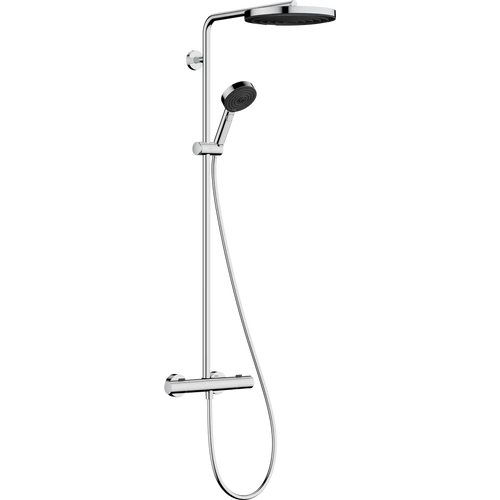 Hansgrohe Pulsify S Puro Showerpipe 260, 1jet, Ecostat Fine termosztáttal és 3jet kézizuhannyal Króm 24236000