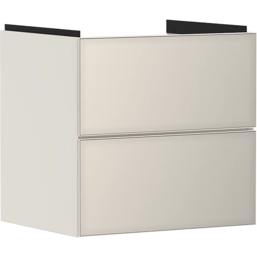 Hansgrohe Xevolos E Mosdószekrény 580/475, matt homokbézs színű, 2 fiókkal, normál mosdókhoz 54176790