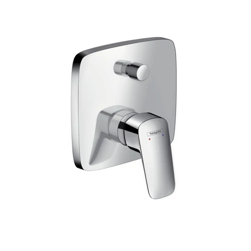 Hansgrohe Logis kádcsaptelep színkészlet biztonsági kombinációval, króm 71407000