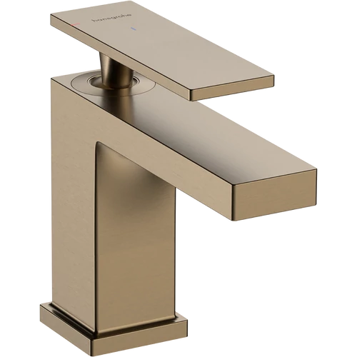 Hansgrohe Tecturis E Egykaros mosdócsaptelep 80, CoolStart, lefolyógarnitúra nélkül, szálcsiszolt bronz 73001140