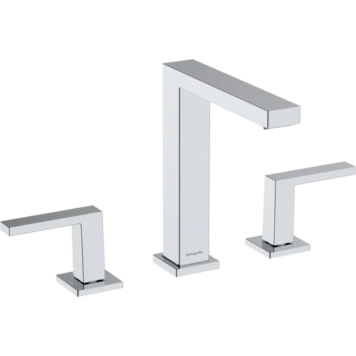 Hansgrohe Tecturis E 3-lyukú mosdócsaptelep 150, Push-open lefolyógarnitúrával 73030000