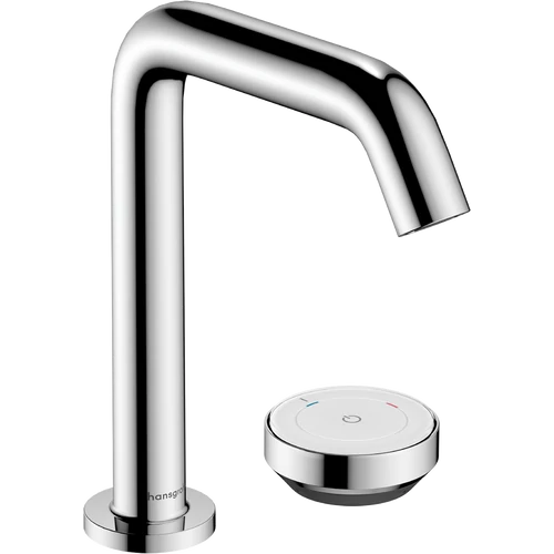 Hansgrohe Tecturis S 2-lyukú mosdócsaptelep 150, CoolStart, lefolyógarnitúrával, króm 73353000