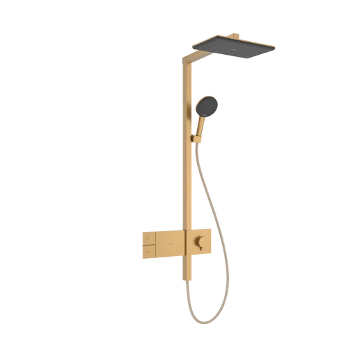 Hansgrohe Raindance Alive Q Showerpipe 210/340, 1jet, ShowerSelect Comfort Szálcsiszolt Bronz 24580140