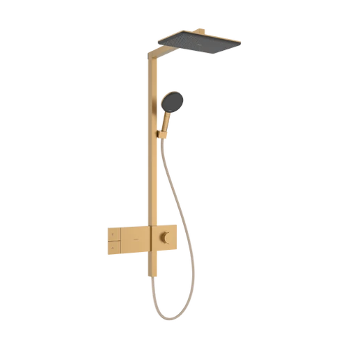 Hansgrohe Raindance Alive Q Showerpipe 210/340, 1jet, EcoSmart, ShowerSelect Comfort Szálcsiszolt Bronz 24581140