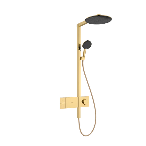 Hansgrohe Raindance Alive S Showerpipe 300, 1jet, ShowerSelect Comforttal Polírozott Arany Hatású 24582990