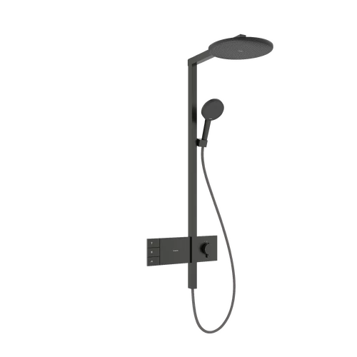 Hansgrohe Raindance Alive S Showerpipe 300, 2jet, ShowerSelect Comfort Szálcsiszolt Fekete Króm 24595340