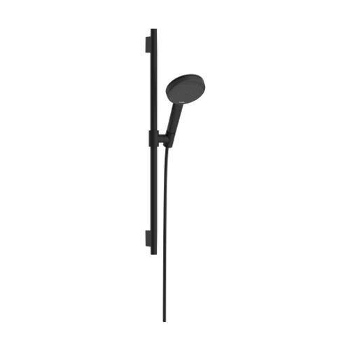 Hansgrohe Raindance Alive Select S Zuhanyszett 125, 3jet, EcoSmart, Unica S Pura 65 zuhanyrúddal Matt Fekete 24602670