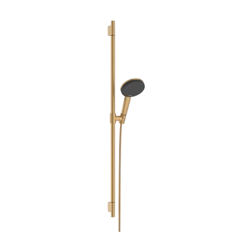 Hansgrohe Raindance Alive Select S Zuhanyszett 125, 3jet, EcoSmart, Unica S Puro 90cm-es zuhanyrúddal Szálcsiszolt Bronz 24603140