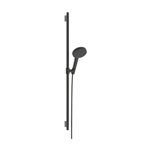 Hansgrohe Raindance Alive Select S Zuhanyszett 125, 3jet, EcoSmart, Unica S Puro 90cm-es zuhanyrúddal Szálcsiszolt Fekete Króm 24603340