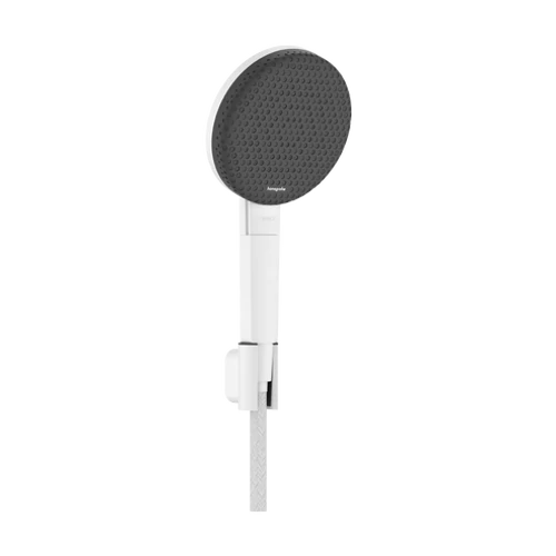 Hansgrohe Raindance Alive Select S Zuhanytartó szett 125, 3jet, EcoSmart, Designflex zuhanytömlővel 160cm Matt Fehér 24611700