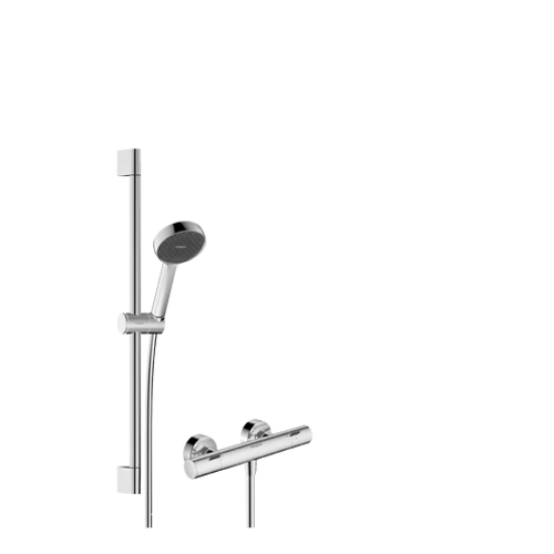 Hansgrohe Activera Select S Zuhanykombináció 95, 2jet EcoSmart, EcoStat Fine, zuhanyrúd 65cm Króm 28876000