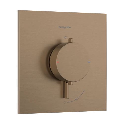 Hansgrohe Ecostat Comfort E Termosztát falsík alatti telepítéshez, 1 funkciós Szálcsiszolt Bronz 33710140