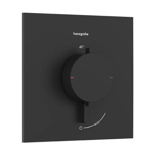 Hansgrohe Ecostat Comfort E Termosztát falsík alatti telepítéshez, 1 funkciós Matt Fekete 33710670