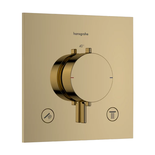 Hansgrohe Ecostat Comfort E Falsík alatti termosztát, 2 funkciós Polírozott Arany Hatású 33711990