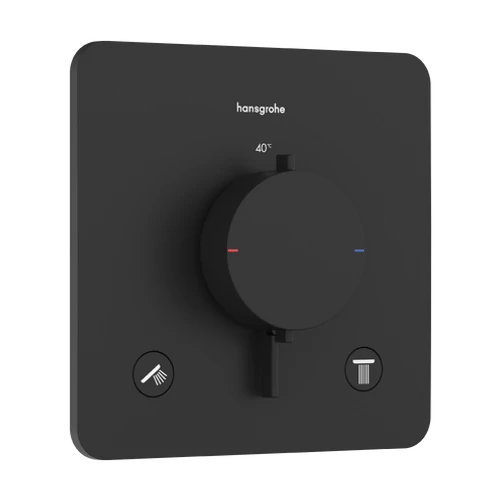 Hansgrohe Ecostat Comfort Q Falsík alatti termosztát, 2 funkciós Matt Fekete 33713670