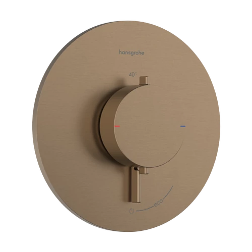 Hansgrohe Ecostat Comfort S Falsík alatti termosztát, 1 funkciós Szálcsiszolt Bronz 33714140
