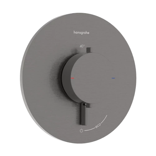 Hansgrohe Ecostat Comfort S Falsík alatti termosztát, 1 funkciós Szálcsiszolt Fekete Króm 33714340