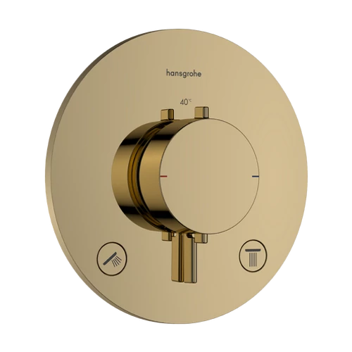 Hansgrohe Ecostat Comfort S Termosztát falsík alatti telepítéshez, 2 funkcióos Polírozott Arany Hatású 33715990