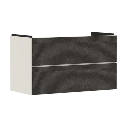Hansgrohe Xevolos E Mosdószekrény 980/475, Matt Homokbézs színű, 2 fiókkal, normál mosdókhoz Textil sötétszürke 54182660