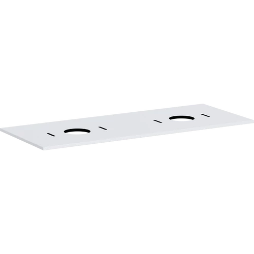 Hansgrohe Xilesa E Pultlap 1375/550, dupla kivágással, csapfurat nélküli mosdótálhoz Matt Fehér 54280700