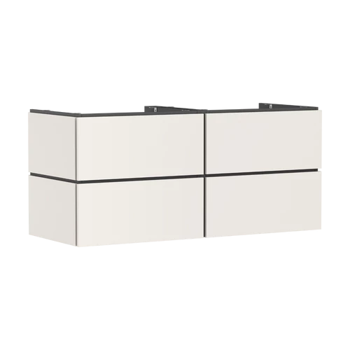 Hansgrohe Xilesa E Konzolos mosdószekrény 1375/55, 4 fiókkal, ráültetett mosdótálhoz Matt Homokszín 54305780