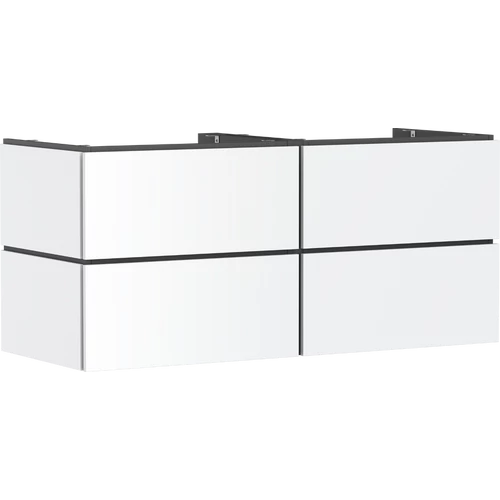 Hansgrohe Xilesa E Konzolos mosdószekrény 1370/550, 4 fiókkal, ráültetett mosdótálakhoz, balos Matt Fehér 54306700