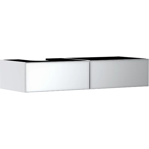 Hansgrohe Xevolos E Konzolos mosdószekrény Matt Fehér színben 1370/550, 2 fiókkal, ráültetett mosdótálhoz, balos Metálfehér 54319320