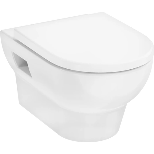 Hansgrohe GladeLake S Fali rögzítésű WC-szett 540, AquaChannel Flush, Wc ülőkével és fedéllel Fehér 60201450