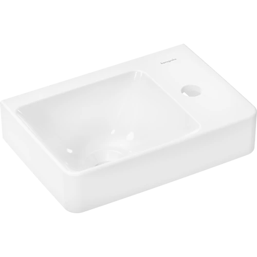 Hansgrohe Xelu Q Kézmosó 360/250 jobbos, csapfurattal, túlfolyó nélkül Fehér 60314450