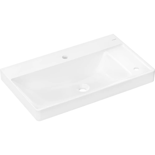 Hansgrohe Xelu Q Mosdókagyló 800/480, jobbos, 2 csapfurattal, túlfolyó nélkül Fehér 60319450