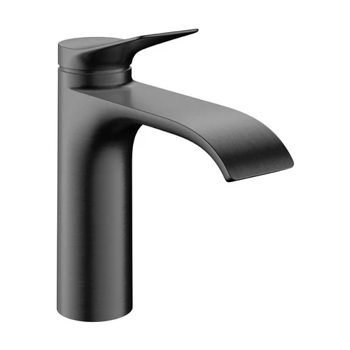 Hansgrohe Vivenis Egykaros mosdócsaptelep 110, CoolStart, automata lefolyógarnitúrával Szálcsiszolt Fekete Króm 75023340