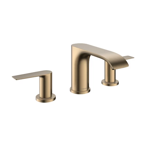 Hansgrohe Vivenis Mosdócsaptelep 90, automata lefolyógarnitúrával Szálcsiszolt Bronz 75033140