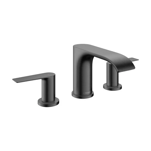 Hansgrohe Vivenis Mosdócsaptelep 90, automata lefolyógarnitúrával Szálcsiszolt Fekete Króm 75033340