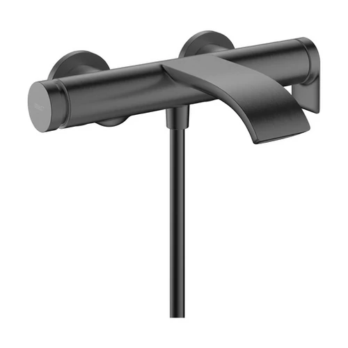Hansgrohe Vivenis Egykaros kádcsaptelep falsíkon kívüli szereléshez Szálcsiszolt Fekete Króm 75420340