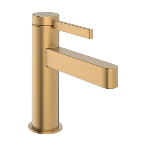 Hansgrohe Finoris Egykaros mosdócsaptelep 100, CoolStart, Push-Open lefolyógarnitúrával, Szálcsiszolt Bronz 76012140