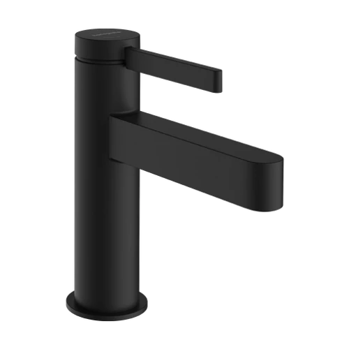 Hansgrohe Finoris Egykaros mosdócsaptelep 100, CoolStart, Push-Open lefolyógarnitúrával, Matt Fekete 76012670